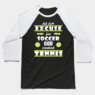 tennis federball doppel sport Geschenk Spruch Baseball T-Shirt